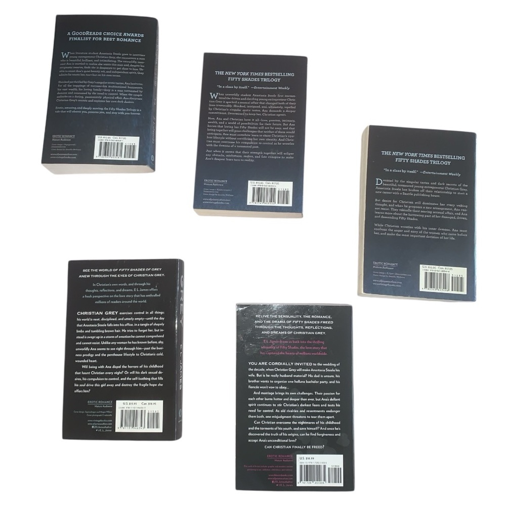 FIFTY SHADES GREY,FIFTY SHADES FREED,FIFTY SHADES DARKER,GREY & FREED BOOKS - Picture 2 of 4